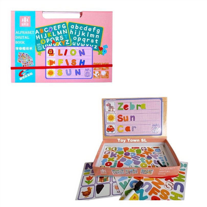 Carte Digitala cu Alfabet, Magnetica, pentru Copii, 25 cm