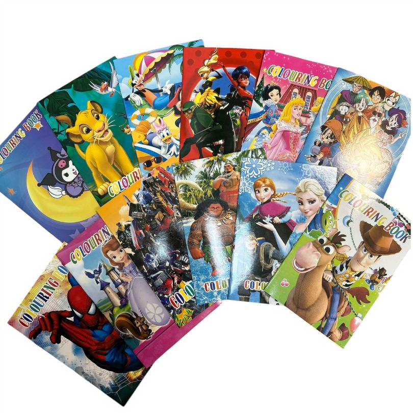 Carti de Colorat Disney 12/set, 20 cm