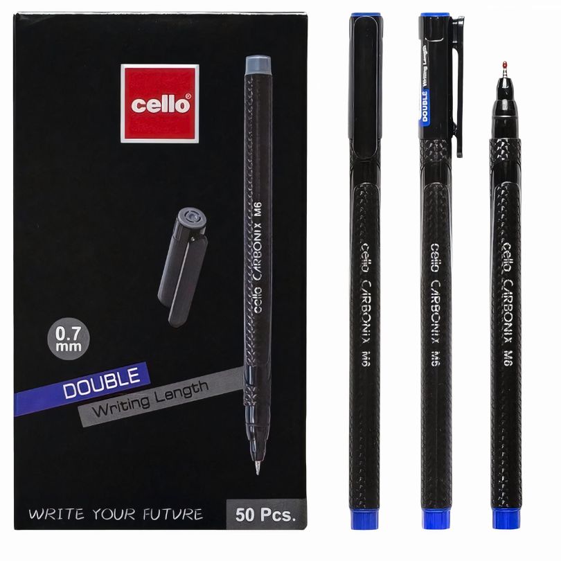 Pix cu Capac 50/Set, cu Cerneala Albastra, 14 cm