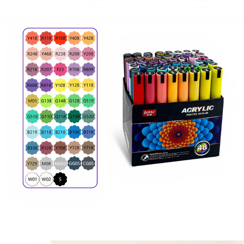 Markere Acrilice Vopsea 48/set