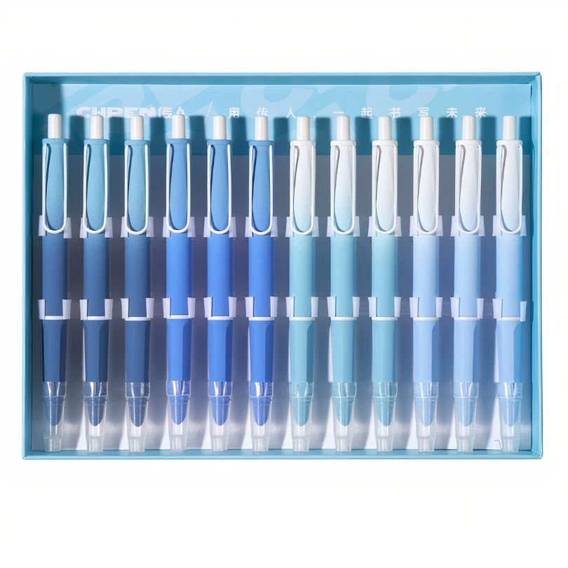 Stilou cu Penita 12/Set, Model Click, 15 cm