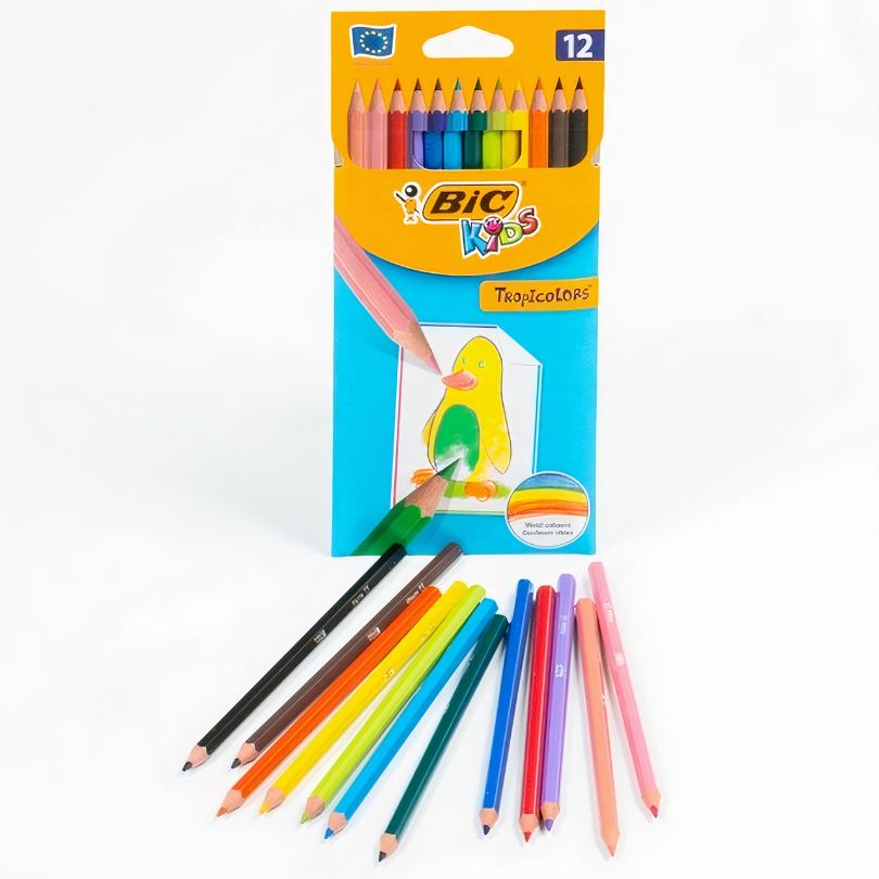 Creioane Colorate Bic 12 culori