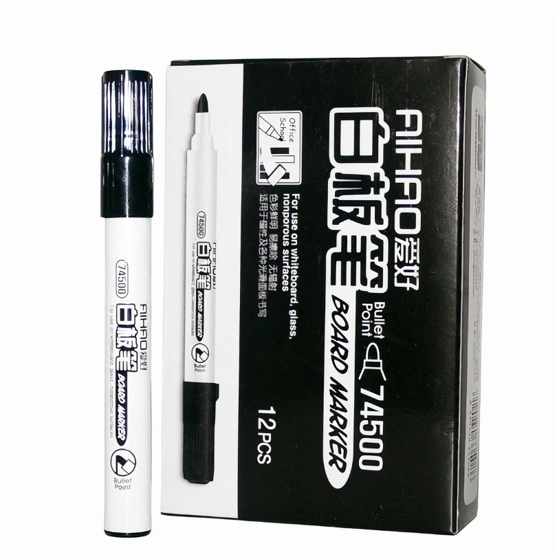 Marker Permanent 12/Set, Negru