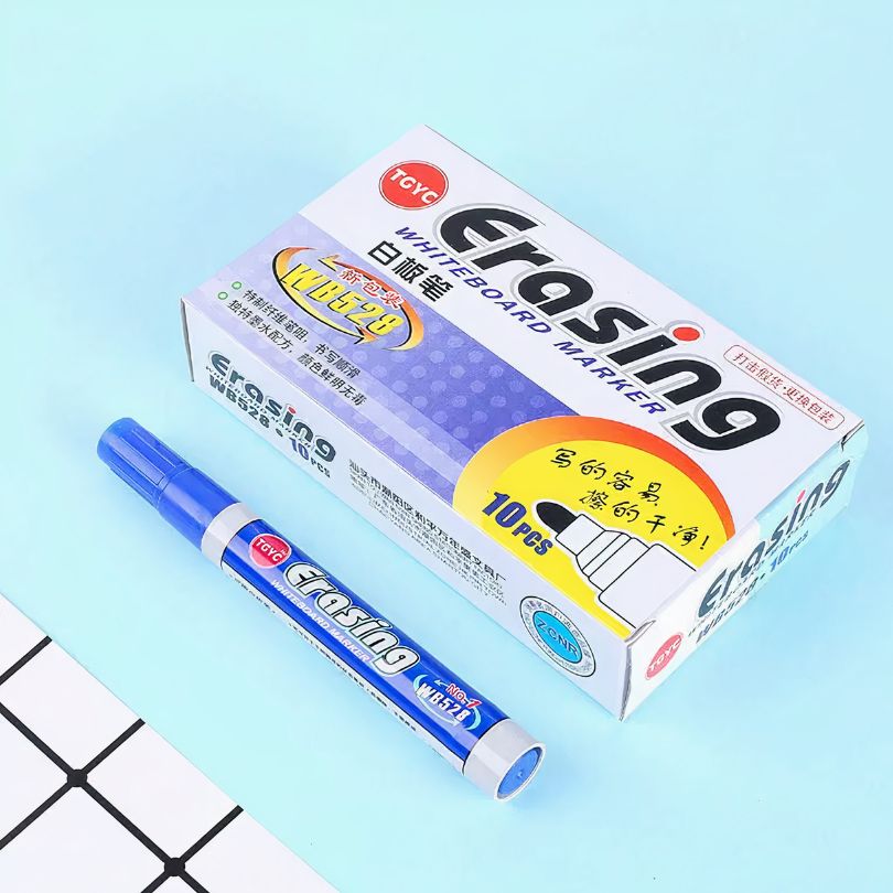 Marker Negru 10/Set, Pentru Tabla Magnetica
