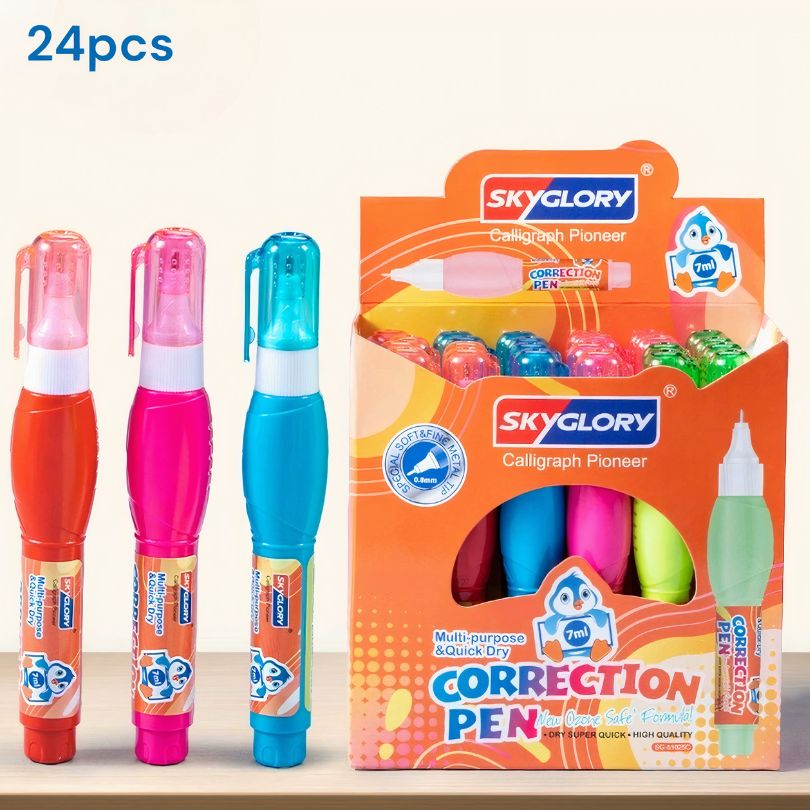 Pasta Corectoare 24/Set, Tip Pix, 7 ml