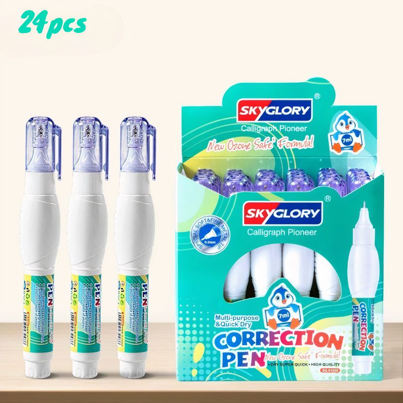 Pasta Corectoare 24/Set, Tip Pix, 7 ml