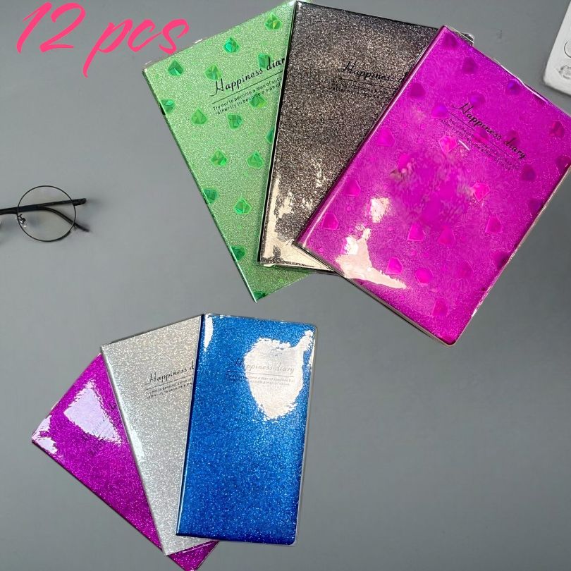 Agenda cu Sclipici 20×14, Diferite Culori