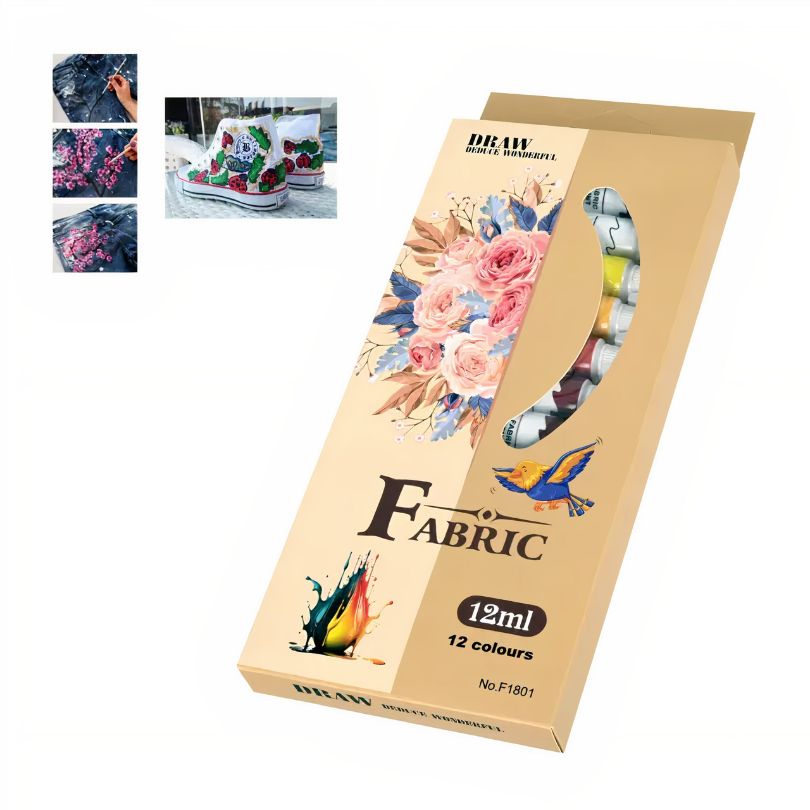 Tempera Acuarele la Tub Fabric 12ml, Diferite Culori 12/set